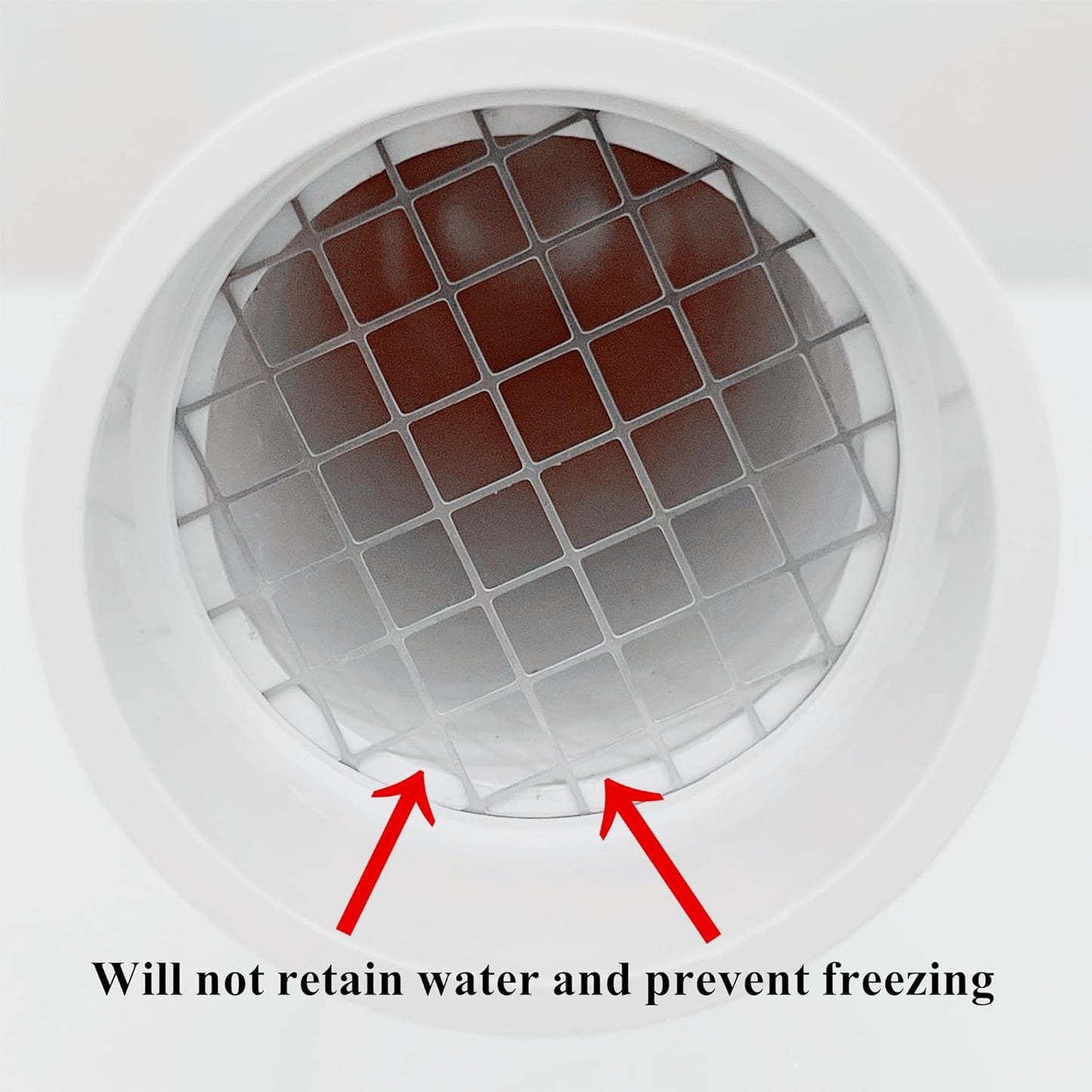 PVC Vent Cap 1 pcs for 2" Schedule 40,PVC Termination Cap,Vent Cover Screen,Round Furnace PVC Pipe Stainless Steel Roof Vent Cap,Installation not Required That PVC Elbow,or Coupling