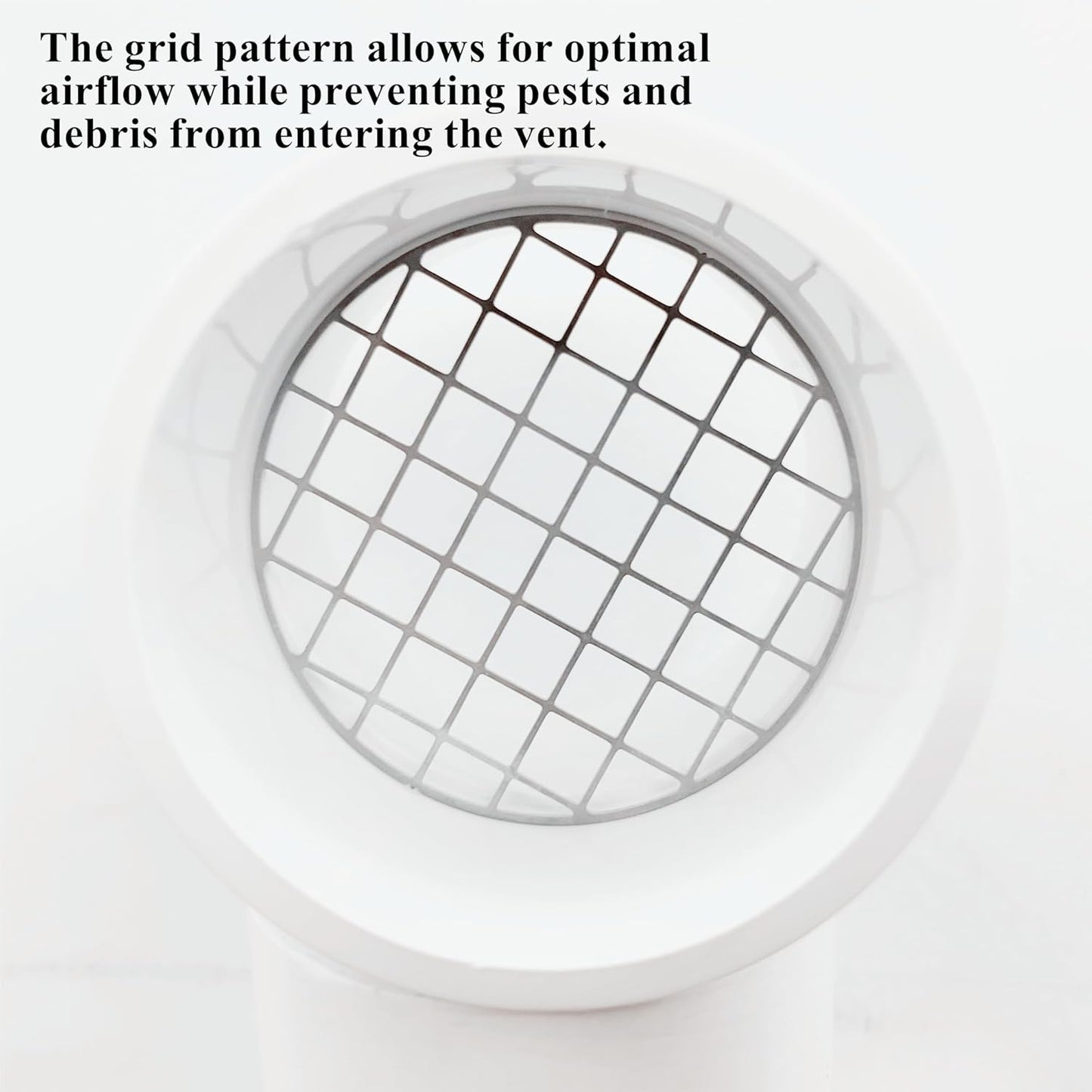 PVC Vent Cap 1 pcs for 2" Schedule 40,PVC Termination Cap,Vent Cover Screen,Round Furnace PVC Pipe Stainless Steel Roof Vent Cap,Installation not Required That PVC Elbow,or Coupling
