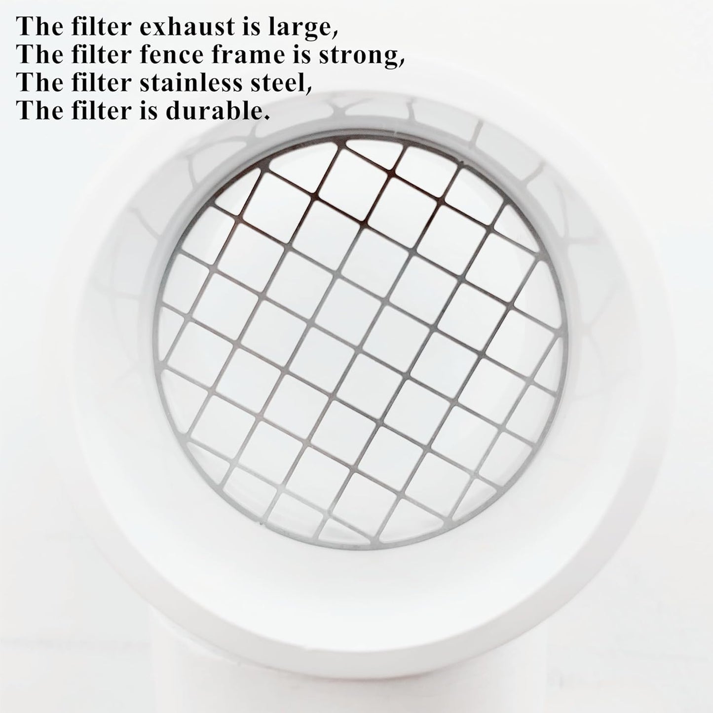PVC Vent Cap 1 pcs for 2" Schedule 40,PVC Termination Cap,Vent Cover Screen,Round Furnace PVC Pipe Stainless Steel Roof Vent Cap,Installation not Required That PVC Elbow,or Coupling