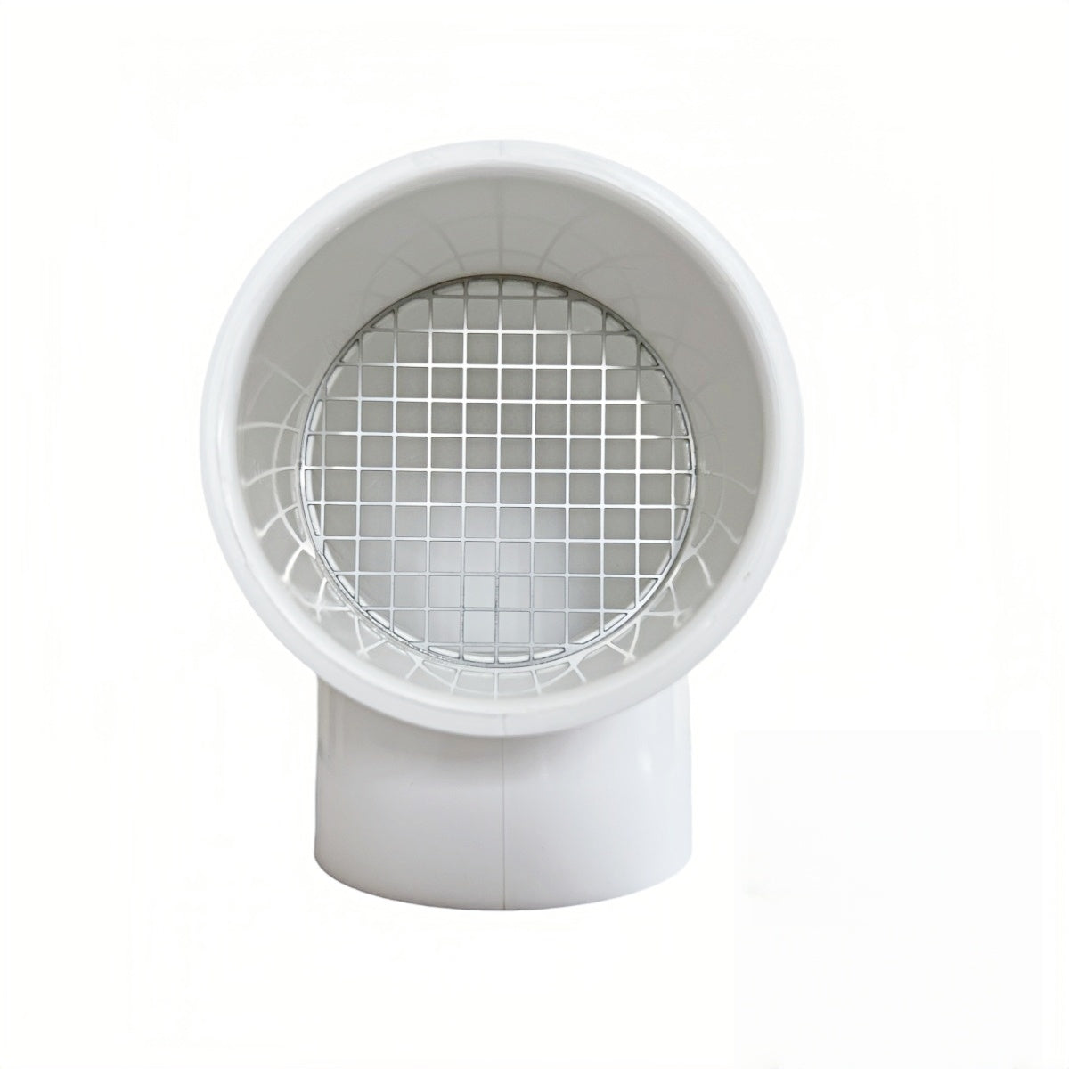 PVC Vent Cap 1 pcs 90-Degree for 2" Schedule 40,PVC Termination Cap,Vent Cover Screen,Round Furnace PVC Pipe Stainless Steel Roof Vent Cap,Installation not Required That PVC Elbow,or Coupling