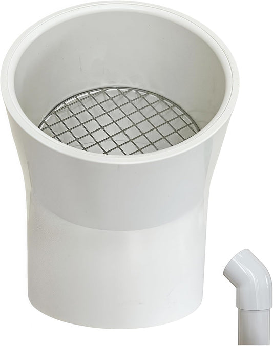 PVC Vent Cap 1 pcs 45-Degree for 2" Schedule 40,PVC Termination Cap,Vent Cover Screen,Round Furnace PVC Pipe Stainless Steel Roof Vent Cap,Installation not Required That PVC Elbow,or Coupling