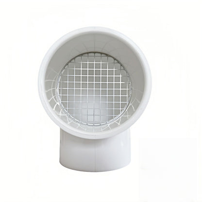 PVC Vent Cap 1 pcs 90-Degree for 2" Schedule 40,PVC Termination Cap,Vent Cover Screen,Round Furnace PVC Pipe Stainless Steel Roof Vent Cap,Installation not Required That PVC Elbow,or Coupling